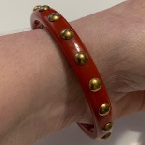 Coach coral and gold bracelet